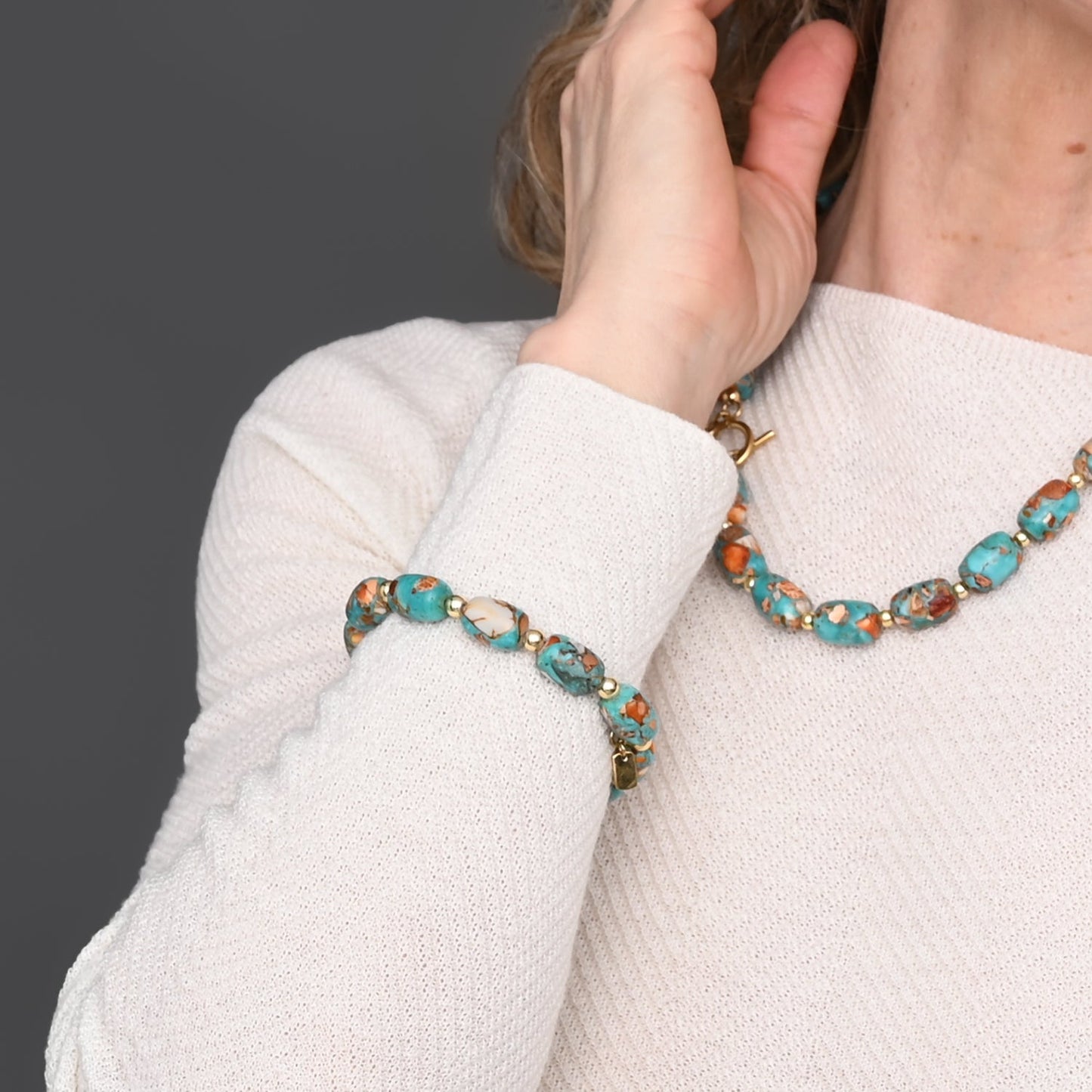 Bloom Emperor Stone Beaded Bracelet