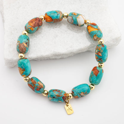Bloom Emperor Stone Beaded Bracelet