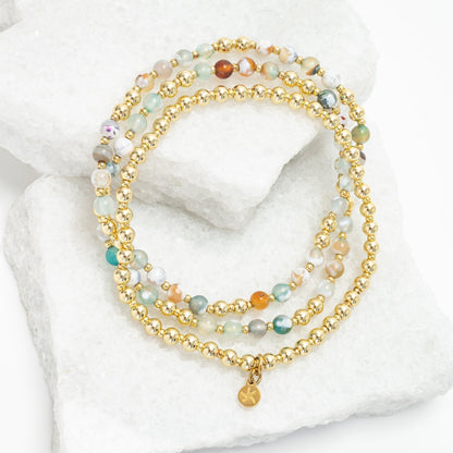 Light We Carry Bracelet Set in Agate